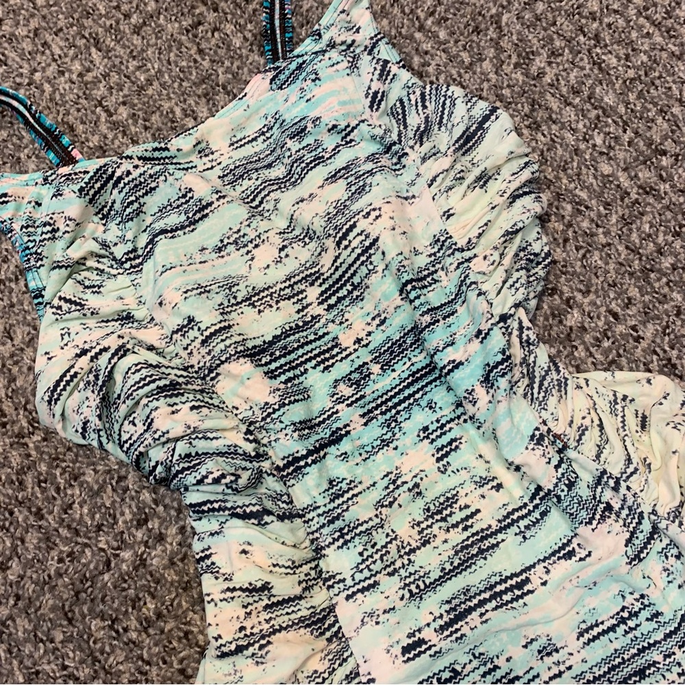 Speedo VTG 90s One Piece Ruched Swimsuit - Picture 3 of 11